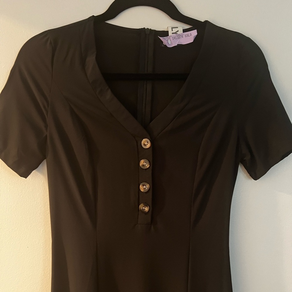 Black Midi Dress - Picture 2 of 7
